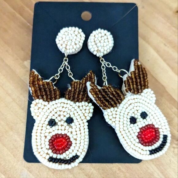 Reindeer Earrings - Picture 1 of 3